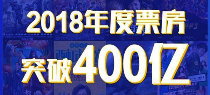 2018年度票房突破400亿，比去年还早了29天