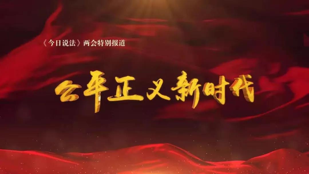 《今日说法》两会特别节目《公平正义新时代》:弘扬习近平法治思想