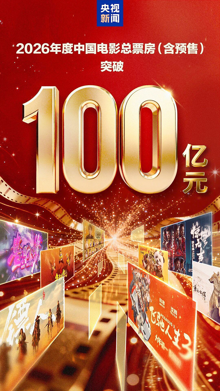 总票房突破百亿！中国电影市场领跑全球1